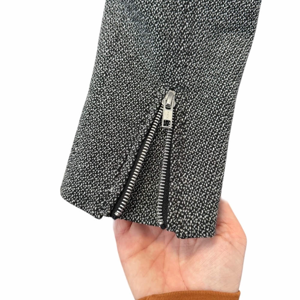 Theory Adashi K Moto Jacket Blazer Tweed Wool Quiet Luxury Business Casual Med - Picture 13 of 16